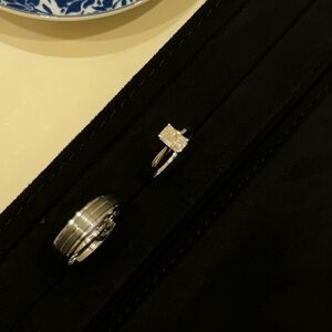 Radiant Lab Grown Engagement Ring